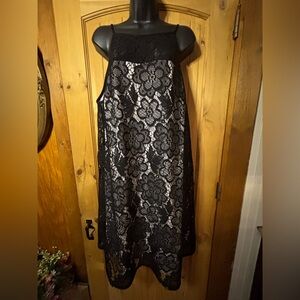 Emma & Michele Black Lace Dress